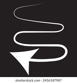 white arrow icon on transparent background. flat style. white arrow icon for your web site design, logo, app, UI. arrow symbol. arrow sign.
