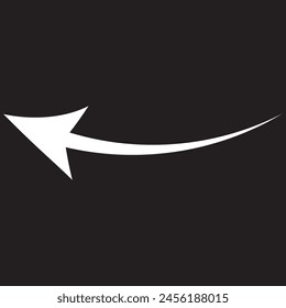 white arrow icon on transparent background. flat style. white arrow icon for your web site design, logo, app, UI. arrow symbol. arrow sign.