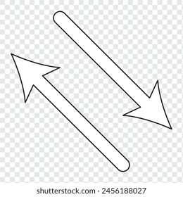 white arrow icon on transparent background. flat style. white arrow icon for your web site design, logo, app, UI. arrow symbol. arrow sign.
