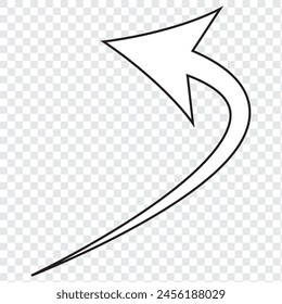 white arrow icon on transparent background. flat style. white arrow icon for your web site design, logo, app, UI. arrow symbol. arrow sign.