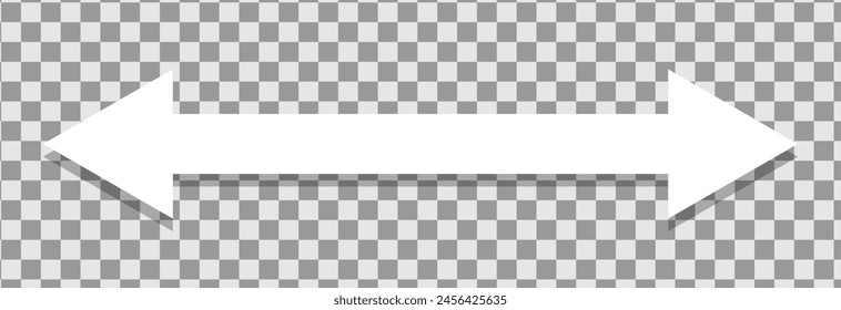 White arrow icon on transparent background. flat style. white arrow icon for your web site design, logo, app, UI. arrow symbol. arrow sign.