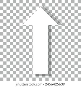 White arrow icon on transparent background. flat style. white arrow icon for your web site design, logo, app, UI. arrow symbol. arrow sign.