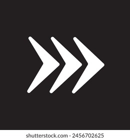 white arrow icon on transparent background. flat style. white arrow icon for your web site design eps 10
