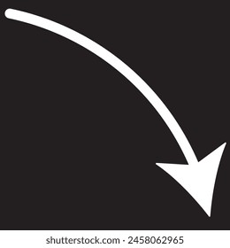 icono de flecha blanca sobre fondo transparente. estilo plano. icono de flecha blanca para el diseño del Sitio web, logotipo, App, UI. símbolo de flecha. signo de flecha.