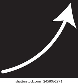 white arrow icon on transparent background. flat style. white arrow icon for your web site design, logo, app, UI. arrow symbol. arrow sign.