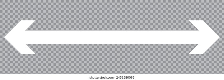 white arrow icon on transparent background. flat style. white arrow icon for your web site design, logo, app.