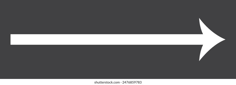white arrow icon on transparent background. flat style. white arrow icon for your web site design, logo, app, UI. arrow symbol. arrow sign.