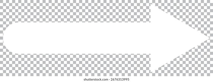 white arrow icon on transparent background. flat style. white arrow icon for your web site design, logo, app, UI. arrow symbol. arrow sign. EPS 10.