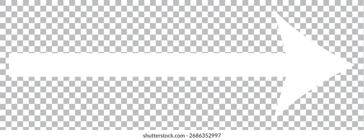 white arrow icon on transparent background. flat style. white arrow icon for your web site design, logo, app on Transparent Background. EPS 10.