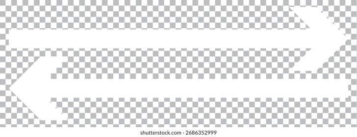 white arrow icon on transparent background. flat style. white arrow icon for your web site design, logo, app on Transparent Background. EPS 10.