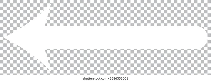 white arrow icon on transparent background. flat style. white arrow icon for your web site design, logo, app on Transparent Background. EPS 10.