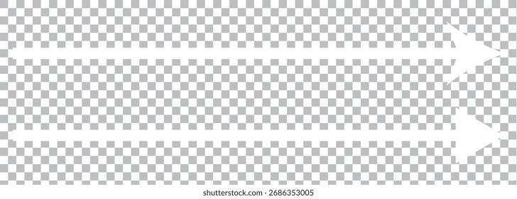white arrow icon on transparent background. flat style. white arrow icon for your web site design, logo, app on Transparent Background. EPS 10.