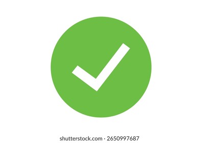 White arrow icon pointing right side over green circle vector