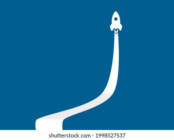 White arrow pointing up. Growth symbol. business progress. vector illustration