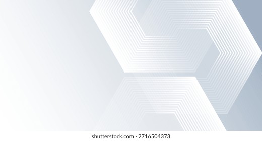 Fondo abstracto del arte blanco con la textura ondulada dinámica del hexágono moderna