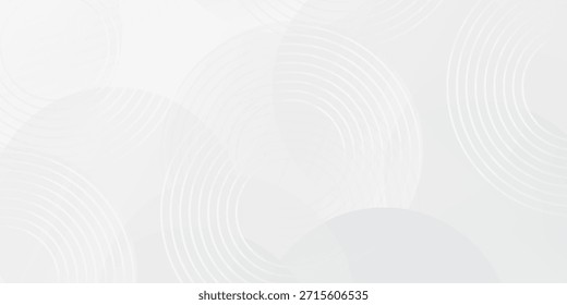 White art geometric abstract background overlap layer on bright space with lines effect decoration. Modern graphic design element simple abstract modern design