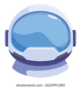 White astronaut helmet with blue reflection on visor