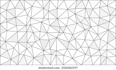 White Asymmetrical Geometry With Dark Lines Wallpaper Background