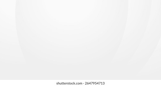 A white backdrop with curved lines. This clean, simple background evokes modernity and sophistication. It could be used as a design element or placeholder.