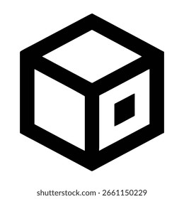 Weiß Hintergrund 3D gerenderte Illustration eines Würfels Home Symbol Design