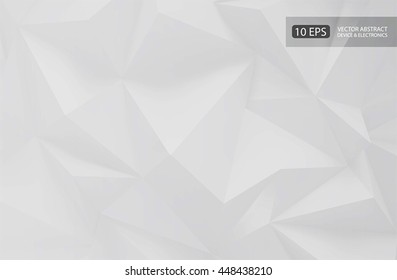 White background with abstract 3d shapes