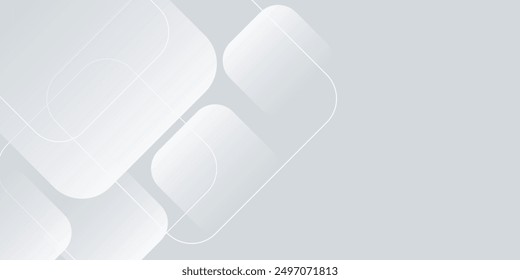 White background abstract art vector illustration with hexagon shape