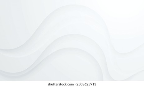 White background abstract art vector illustration with shapes