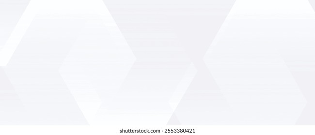 White background abstract art vector illustration with hexagon shape