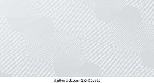 White background abstract art vector illustration with hexagon shape