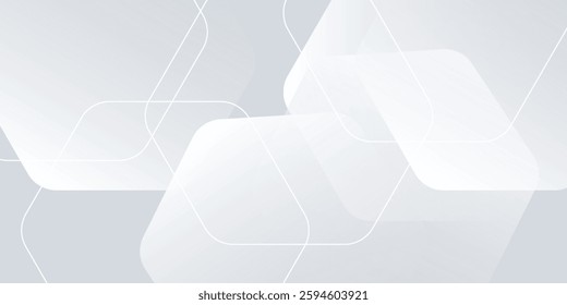 White background abstract art vector illustration with hexagon shape vector illustration eps10