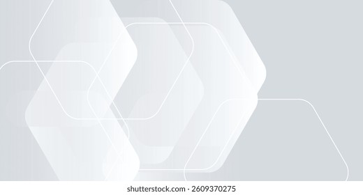 White background abstract art vector illustration with hexagon shape vector illustration eps10
