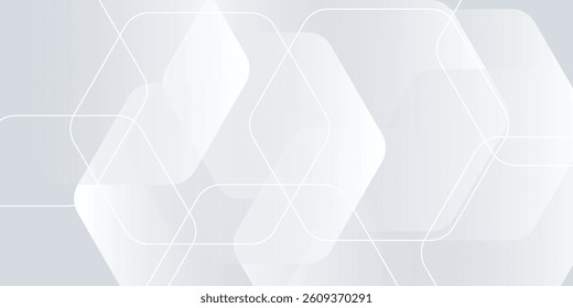White background abstract art vector illustration with hexagon shape vector illustration eps10