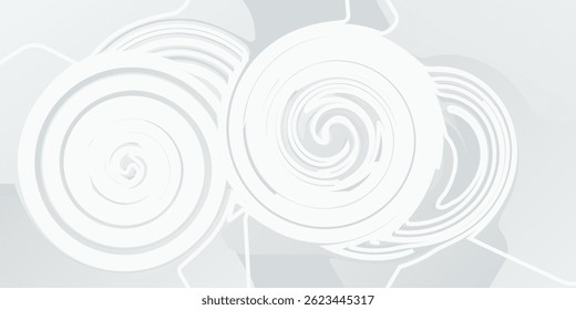 White background abstract art vector illustration with hexagon shape