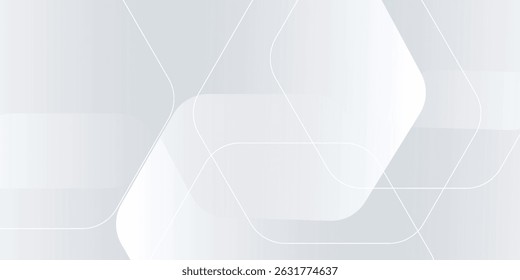 White background abstract art vector illustration with hexagon shape vector illustration