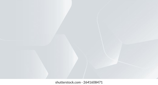 White background abstract art vector illustration with hexagon shape modern arts