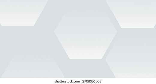 White background abstract art vector illustration with hexagon shape