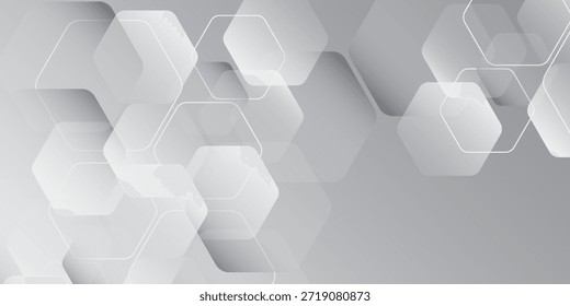 White background abstract art vector illustration with hexagon illustration texture nice