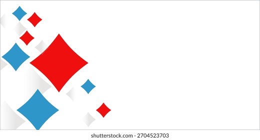 White background with abstract blue gray square decoration. Vector illustration for modern presentation background, brochure design, business card background, website slider, landing page.