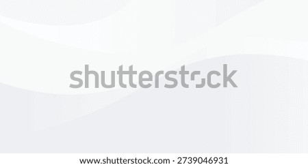 white background with abstract curve shape and swirl line decoration