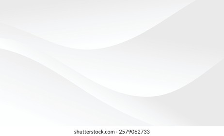 white background with abstract dynamic wave lines decoration