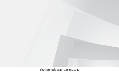White Background Abstract Geometric Vector Illustration. You can use this white background template for website user interface, power point presentation, etc.