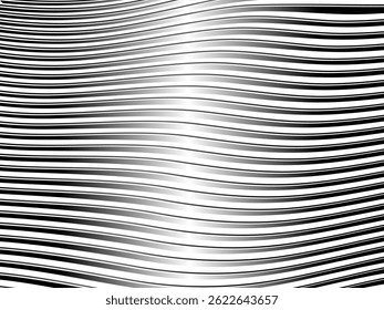 Plano de fundo branco com padrão de linhas pretas de gradiente abstrato. Fundo abstrato moderno.