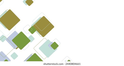White background with abstract gradient square decoration. Vector illustration for modern presentation background, brochure design, business card background, website slider, landing page. 