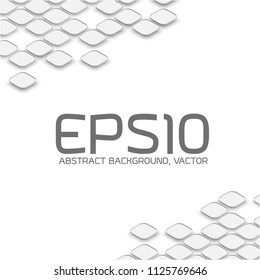 White background abstract graphic design three-dimensional.