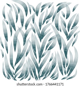 White background. Abstract green grass.