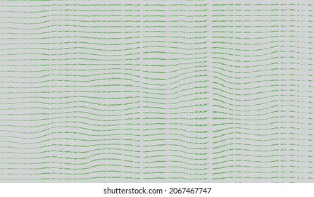 White background and abstract background of green lines