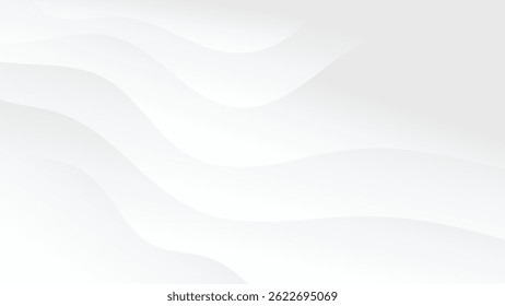 fundo branco com decoração de linhas de ondas de alto relevo abstratas