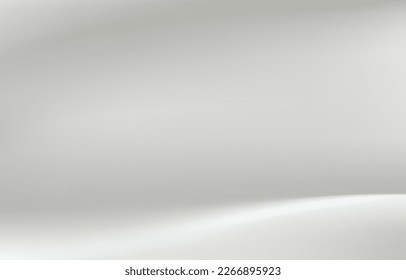 White background. Abstract light white metal gradient. Shiny blur texture background. Geometric texture wall with light reflections. White wallpaper. 3D Vector illustration.