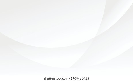 white background with abstract modern curve lines