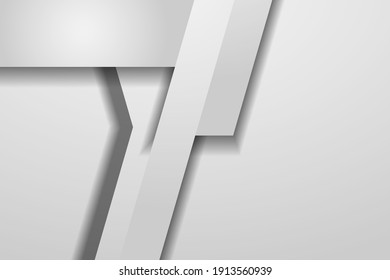 weißer Hintergrund, abstrakt mit modernem Design, grau